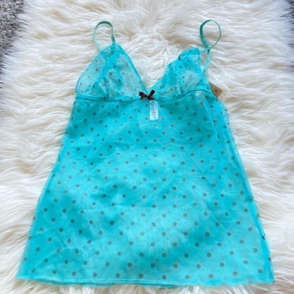 Satori Other - Teal Polka Dot cami